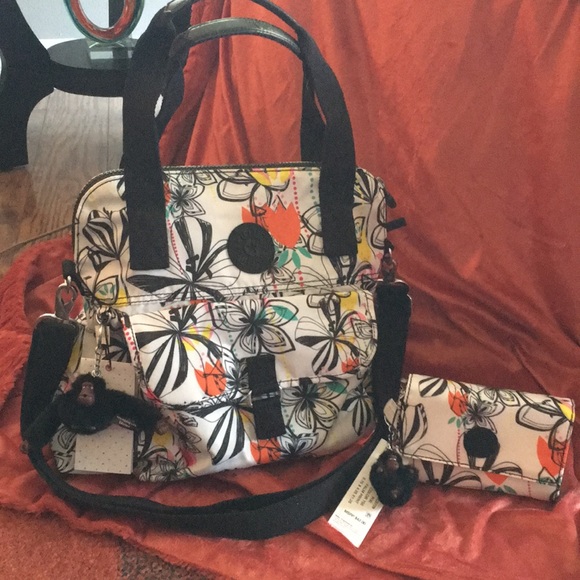 Kipling Handbags - Kipling matching purse and wallet palm print color